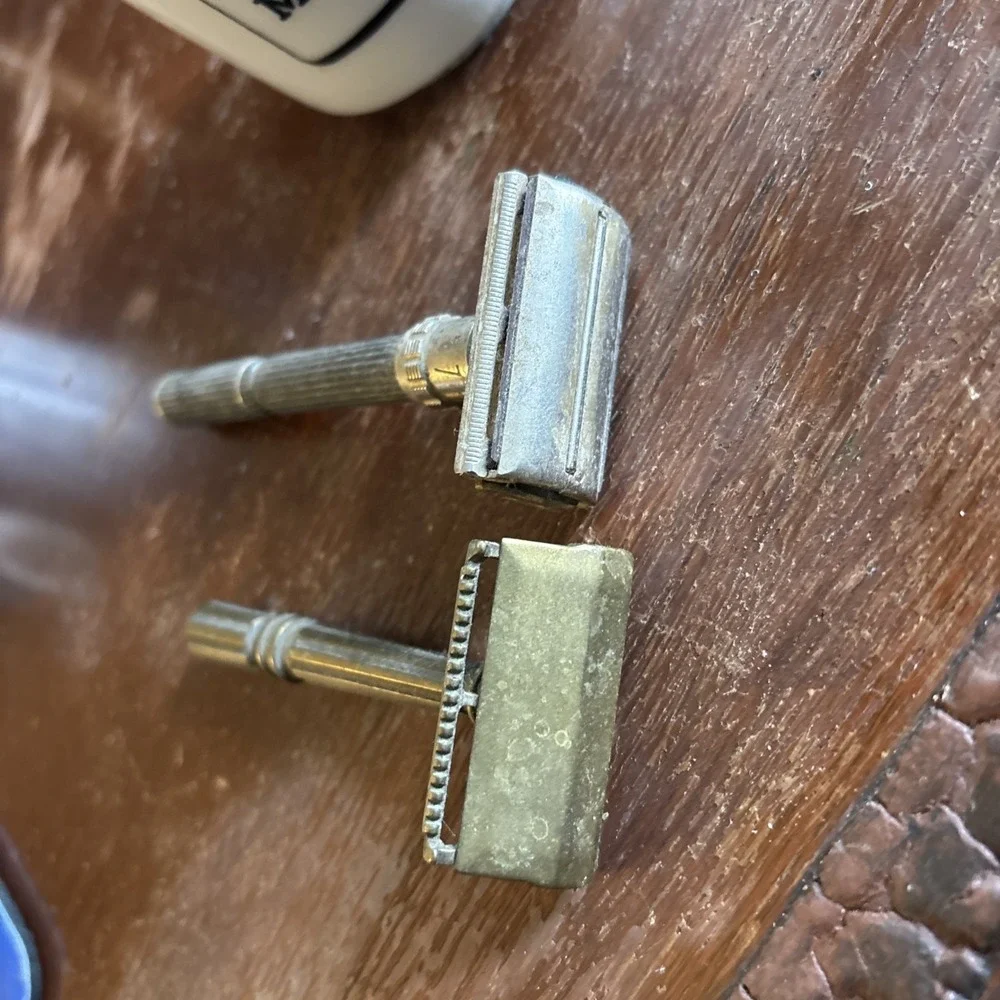 Vintage Shaving Cup and 2 Safety Mustache Mug